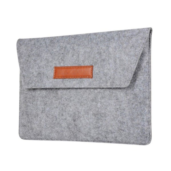 MacBook Air 13 (2018-) felt sleeve bag - Grey Silver grey