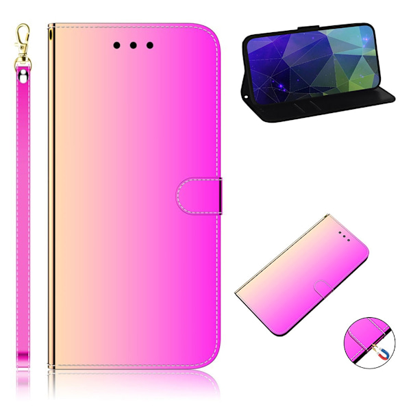 Mirror iPhone 12 Pro / iPhone 12 fodral - Rosa Rosa