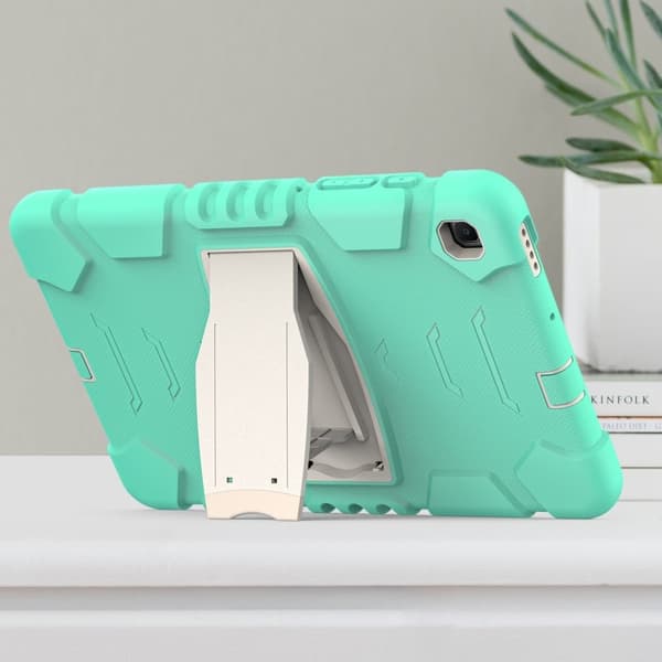 Samsung Galaxy Tab S6 Lite silikone cover med kickstand - Mint Grøn Green