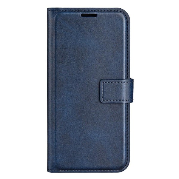 Plånboksfodral i Läder till Motorola Moto G Play (2023) - Blå Blå