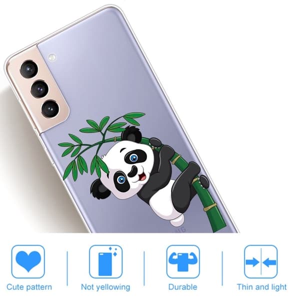 Deco Samsung Galaxy S22 Plus Etui - Panda Climbing Bambus Multicolor