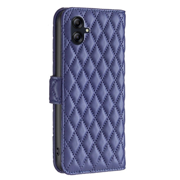 Rombemønster, matt flip-deksel for Samsung Galaxy A04e - Blå Blue