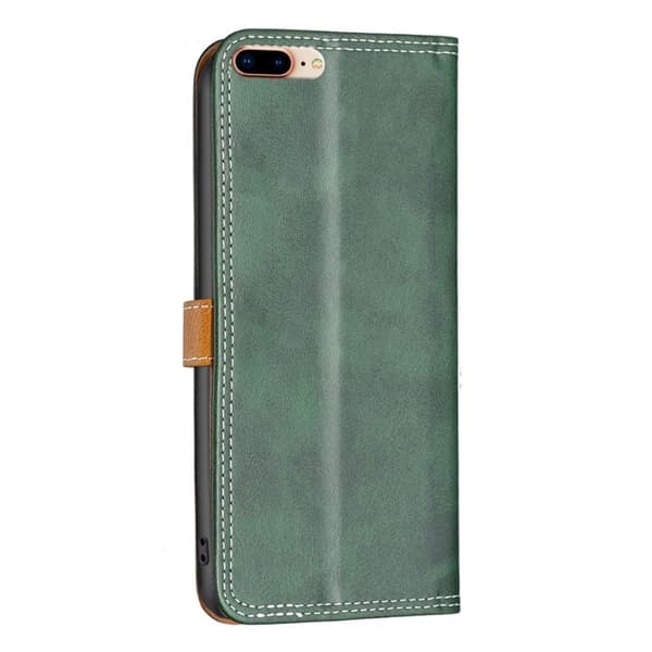 BINFEN tofarget læretui for iPhone 7 Plus - Grønn Green
