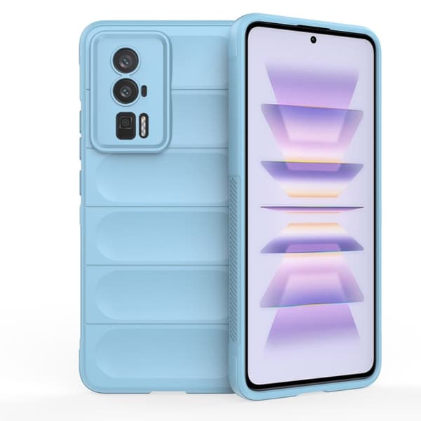 Mjukt greppformat Xiaomi Redmi K60 / Xiaomi Redmi K60 Pro skal - Blå Blå