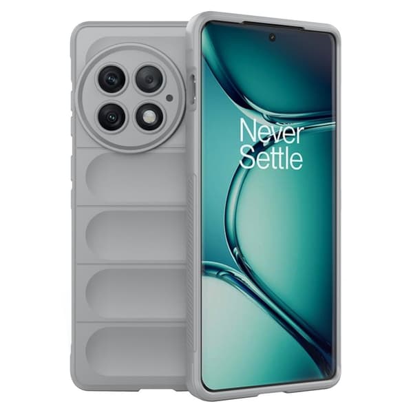 Deksel med mykt grep for OnePlus Ace 2 Pro - Lysegrå Silver grey