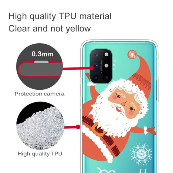 Juleveske til OnePlus 8T - Julenissen Kommer Red