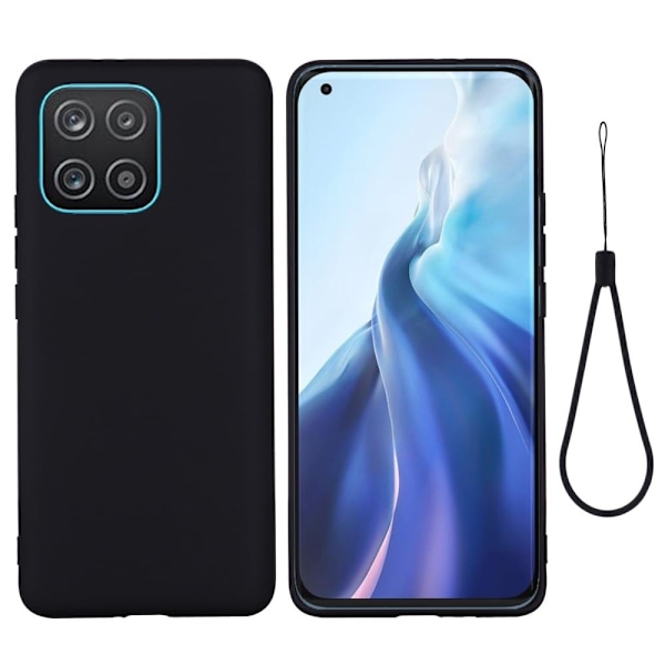 Matte Liquid Samsung Galaxy A03 silikone cover - Sort Black