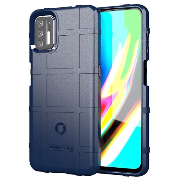 Rugged Shield Etui Motorola Moto G9 Plus - Blå Blue