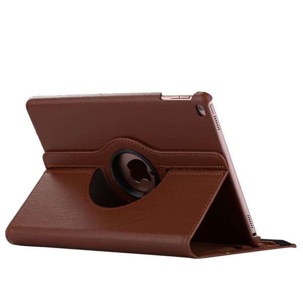 iPad (2017) flot og holdbart læder etui - Brun Brown