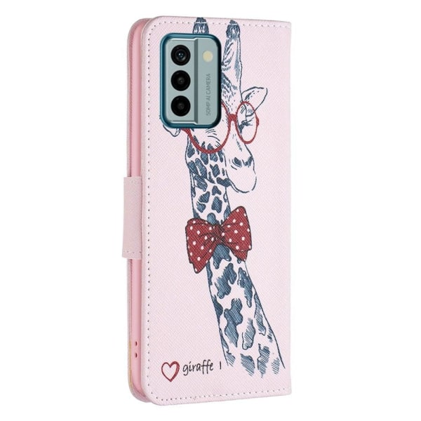 Wonderland Nokia G22 Flip Etui - Giraf Pink