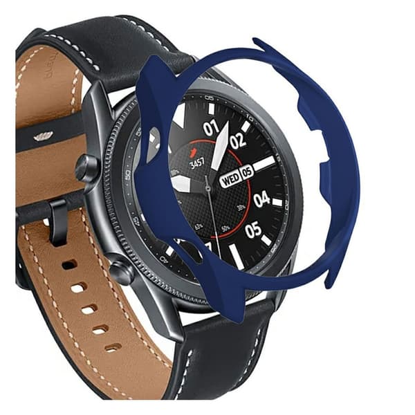 gummieret holdbar ramme til Samsung Galaxy Watch 3 (45mm) - blå Blue