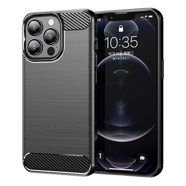 Carbon Flex iPhone 13 Pro Max skal - Svart Svart