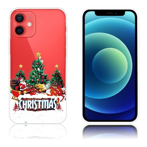 Joulu iPhone 12 Mini tapauksessa - Puut Green