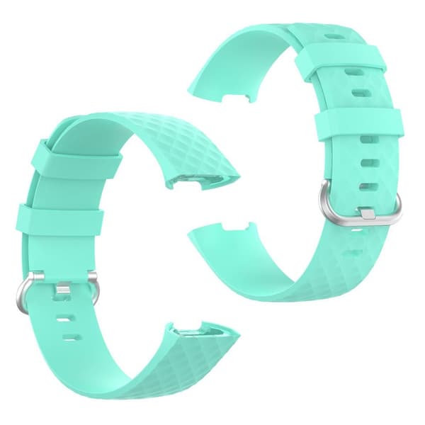 Fitbit Charge 3 / 4 holdbart urrem - Cyan Green