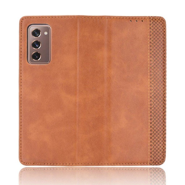 Bofink Vintage Samsung Galaxy Z Fold2 5G leather case - Brown Brown