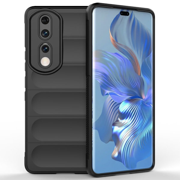 Blødt grebsformet cover til Honor 90 Pro - Sort Black