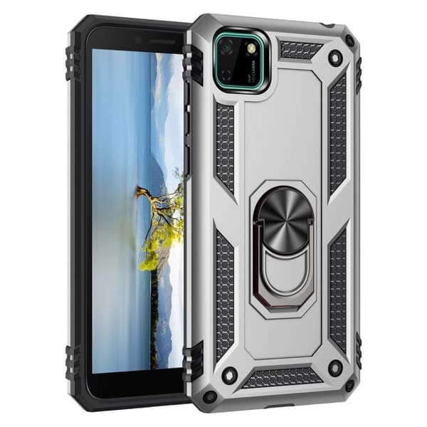Bofink Combat Huawei Y5p Etui - Sølv Silver grey