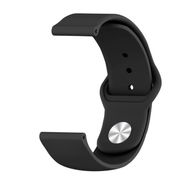 Haylou Solar simple silikon klockarmband - svart Svart