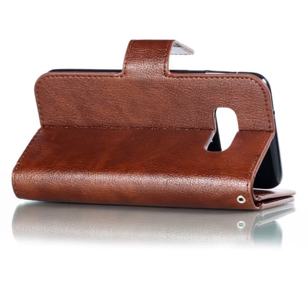 Crazy Horse Samsung Galaxy S10e læder flip etui - Brun Brown