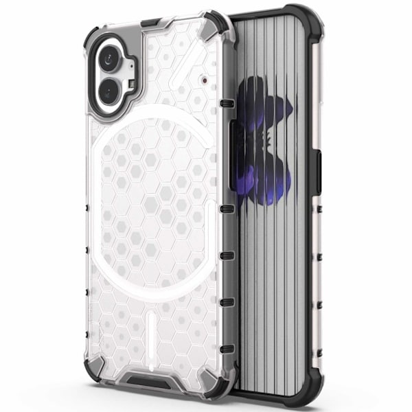 Bofink Honeycomb Nothing Phone (1) Etui - Grå Silver grey