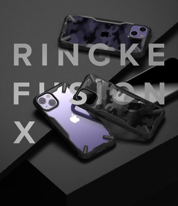 RINGKE FUSION X - iPhone 13 - Svart Svart