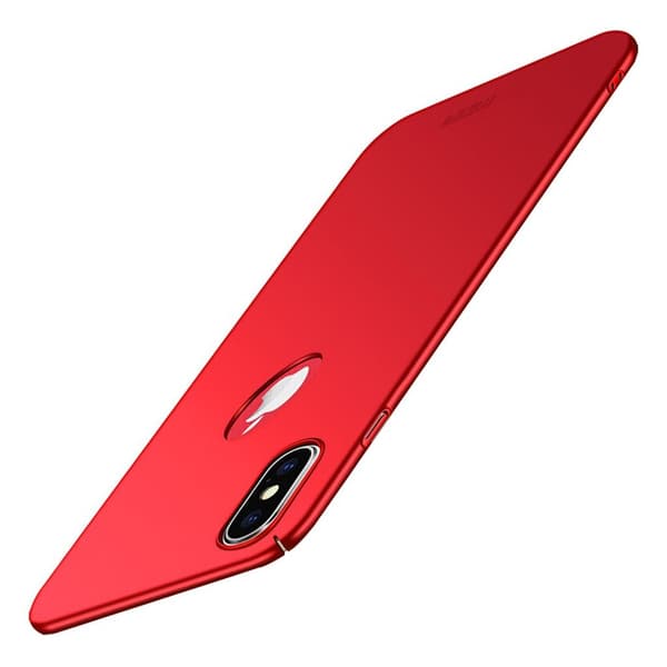 MOFI iPhone XS slim frosted case - Rød Red