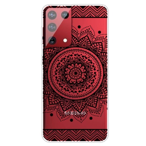 Deco Samsung Galaxy S21 Ultra 5G skal - Mandala Blomma Svart