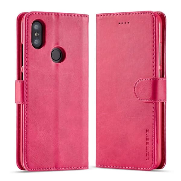 LC.Imeeke läder Xiaomi Mi A2 fodral - Rosa Rosa
