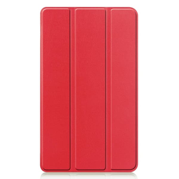 Kolminkertainen nahkainen jalusta kotelo Realme Pad Mini - Punainen Red