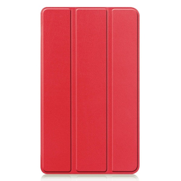 Tri-fold läderfodral för Realme Pad Mini - Röd Röd