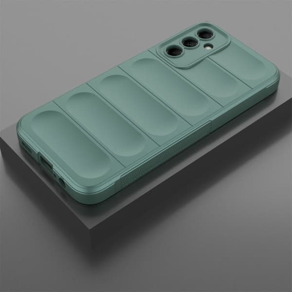 Mjukt greppformat Samsung Galaxy M14 skal - Grön Grön