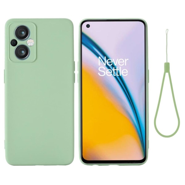 Matte Liquid Silikoni Suojakuori For OnePlus Nord N20 5G - Vihre Green