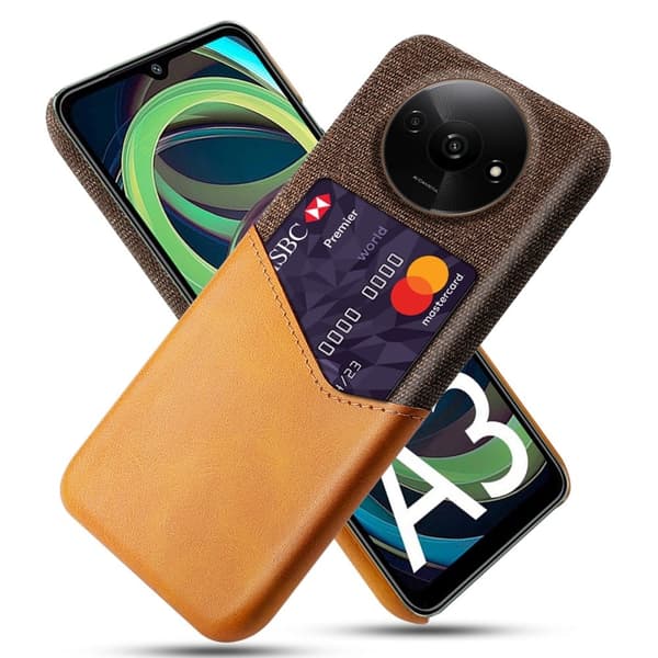 Bofink Xiaomi Redmi A3 / Xiaomi Poco C61 korttikotelo - Oranssi Orange