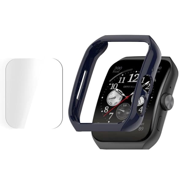 Oppo Watch 3 Pro-deksel med skjermbeskytter - Blå Blue