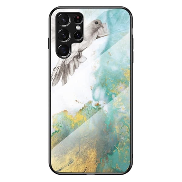 Fantasy Marmor Samsung Galaxy S22 Ultra skal - Flygande Duva Marmor multifärg