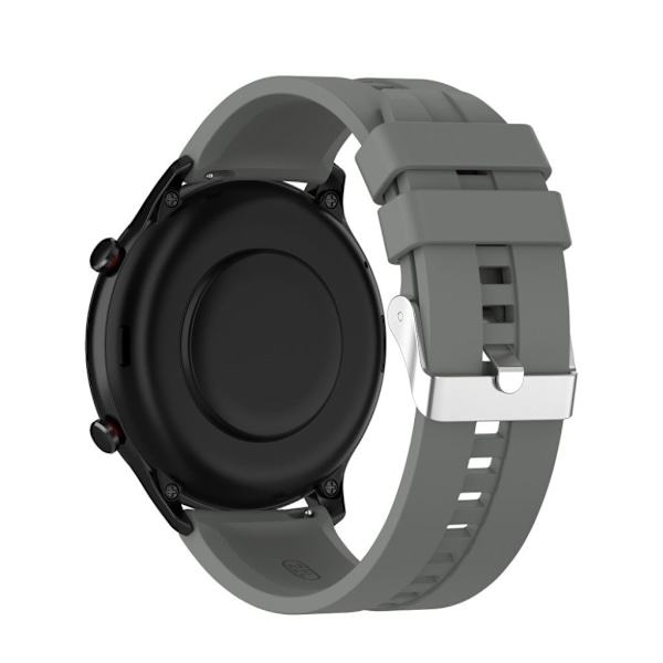 22mm silicone watchband for Amazfit devices - Grey Silvergrå