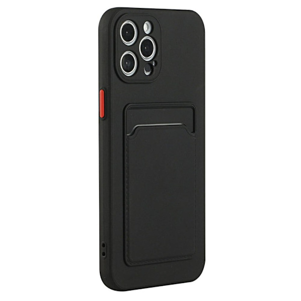 iPhone 14 Pro Max kuori korttipaikalla - Musta Black