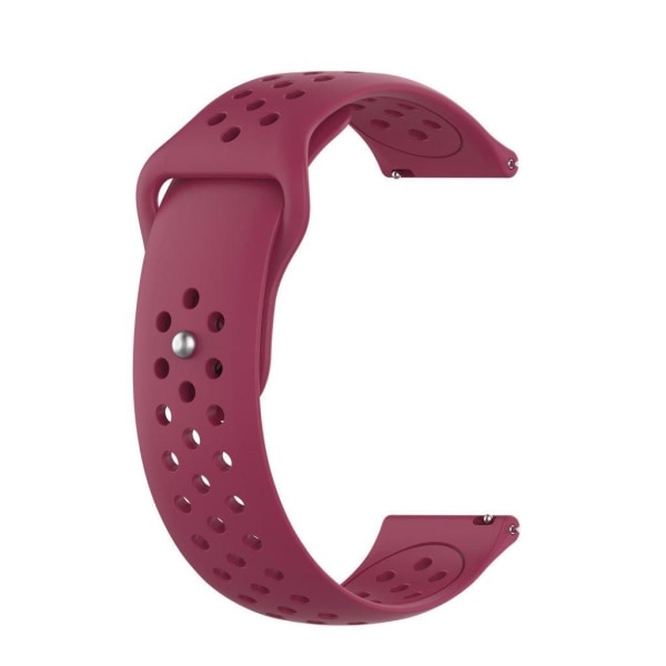 22mm Samsung Galaxy Watch (46mm) silicone watch band - Wine Red Red