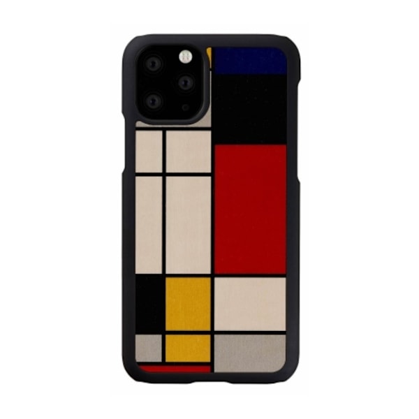 iKins premium etui til iPhone 11 - Mondrian Wood Multicolor