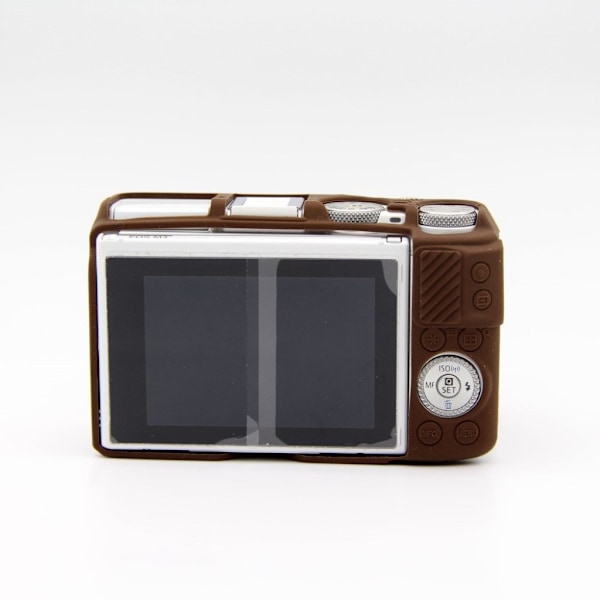 Canon EOS M3 fleksibel blød silikone etui - Kaffe Brown