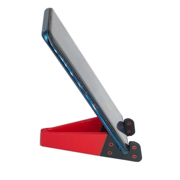 Universal V-shape foldable phone stand holder - Red Red