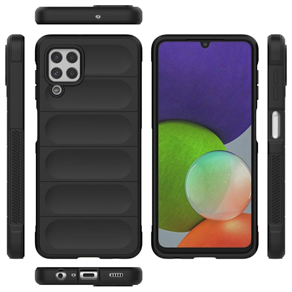 Mjukt greppformat Samsung Galaxy A22 4G skal - Vit Vit