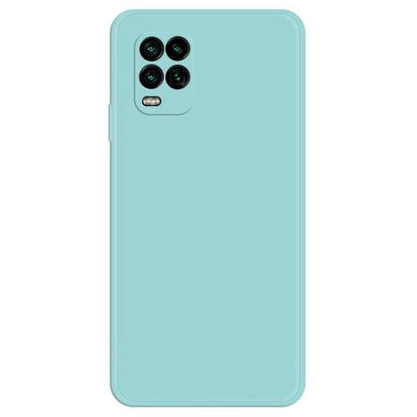 Avfasat gummerat skydd mot dropp för Xiaomi Mi 10 Lite 5G - Cyan Grön