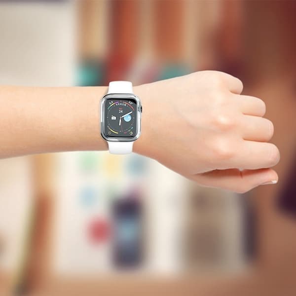 Apple Watch (41mm) elektropläteringsskydd - Transparent Transparent