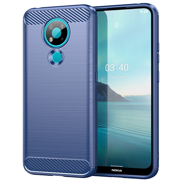 Carbon Flex Nokia 3.4 skal - Blå Blå