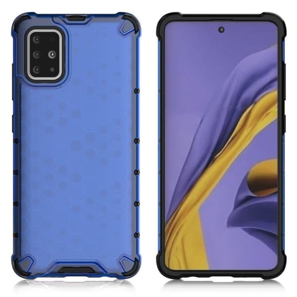 Bofink Honeycomb Samsung Galaxy A51 skal - Blå Blå