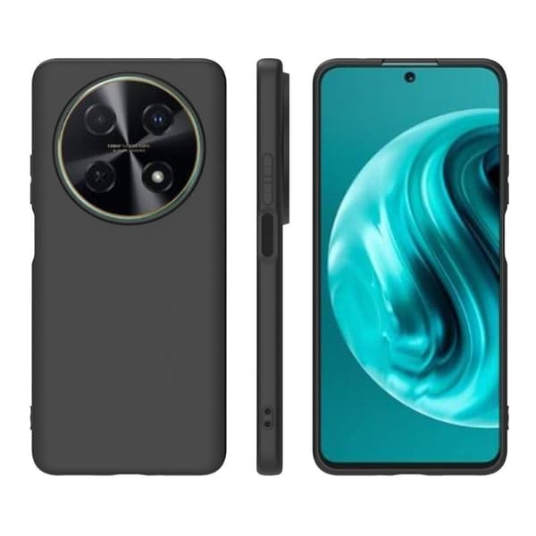 Blødt og mat Huawei Enjoy 70 Pro cover Black