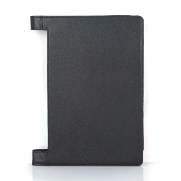 Lenovo Yoga Tab 3 10 (10.1") Litsi Pintainen Keinonahka Kotelo - Black