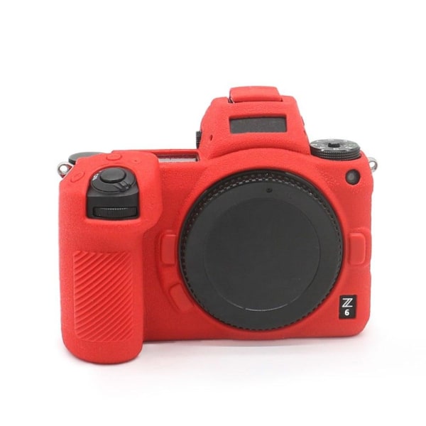 Nikon Z6 / Z7 litchi texture silicone cover - Red Red