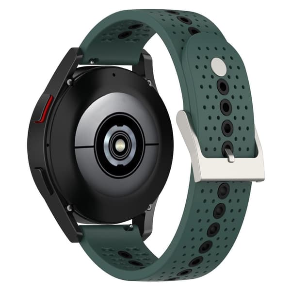 20mm Universal kaksivärinen kellohihna - Oliivinvihreä / Musta Green
